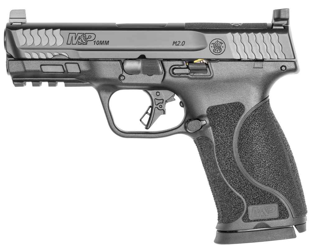 S&W M&P 2.0 10mm Compact, no safety, optic ready, flat face trigger-img-0