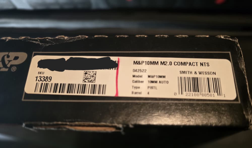 S&W M&P 2.0 10mm Compact, no safety, optic ready, flat face trigger-img-3