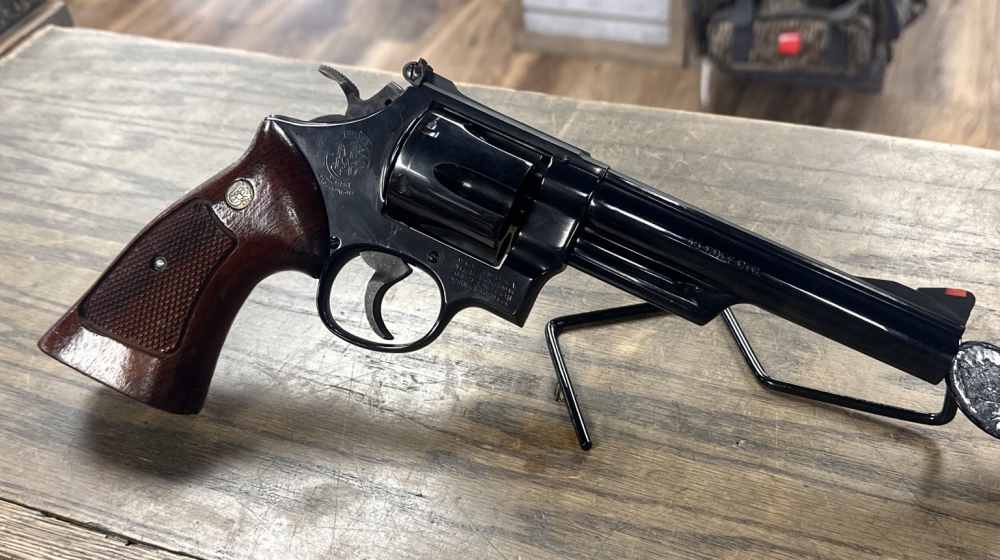 Smith & Wesson 25-5 .45 Colt 6" Blued 6 Shot Revolver 1981-img-3
