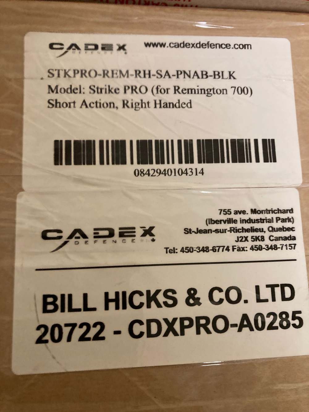 Cadex Defense Strike Pro Chassis Remington 700 SA Right Hand Black-img-2