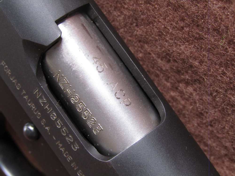Taurus PT 1911 45 ACP Semi 5" BRL 2x 8 Rd Mags Ambi Safety VG Bore-img-10
