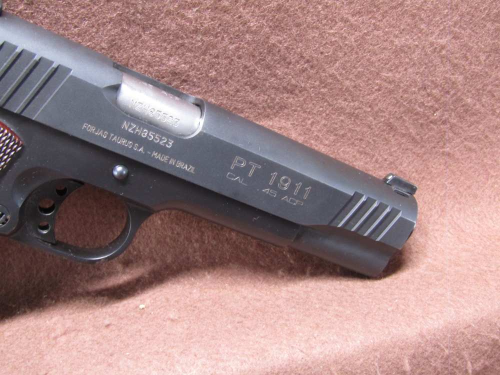 Taurus PT 1911 45 ACP Semi 5" BRL 2x 8 Rd Mags Ambi Safety VG Bore-img-4