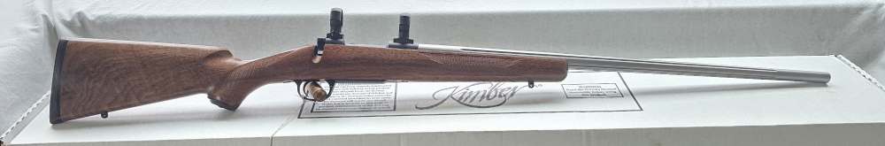 Kimber 84M Varmint 22-250 Deluxe Wood Stainless Fluted With Box -img-0