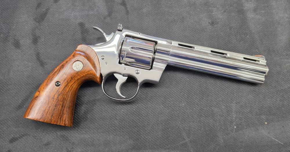 1986 Colt Python Double Diamond Stainless 6" Looks Unfired Serial DD0261-img-0
