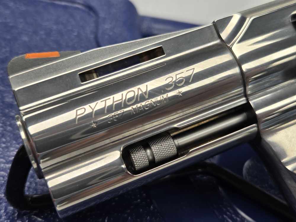Colt Python SP3WTS .357 Magnum Revolver 3" 6-RD Stainless Walnut Grip-img-4