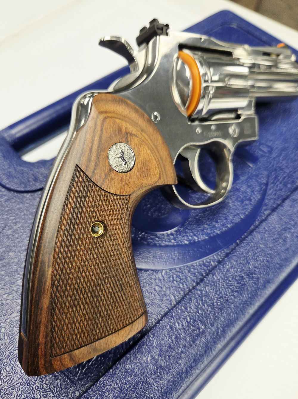 Colt Python SP3WTS .357 Magnum Revolver 3" 6-RD Stainless Walnut Grip-img-8