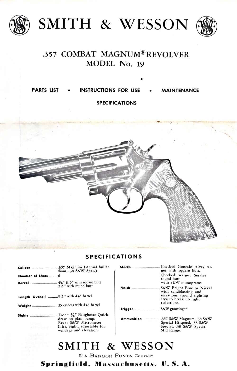 1980 S&W 19-4 6" 357 Nickel W/ Box, Manual-img-7