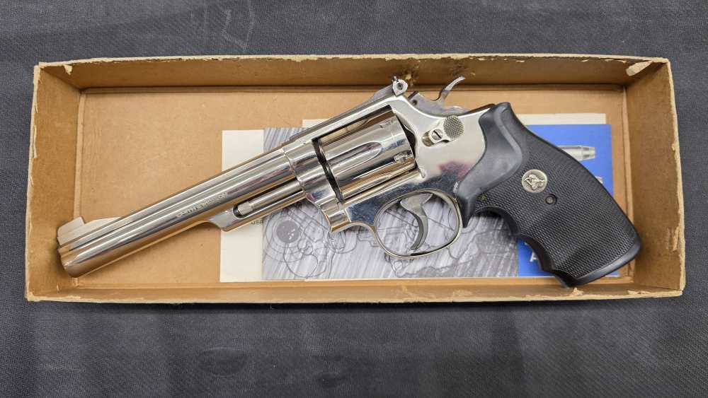 1980 S&W 19-4 6" 357 Nickel W/ Box, Manual-img-0