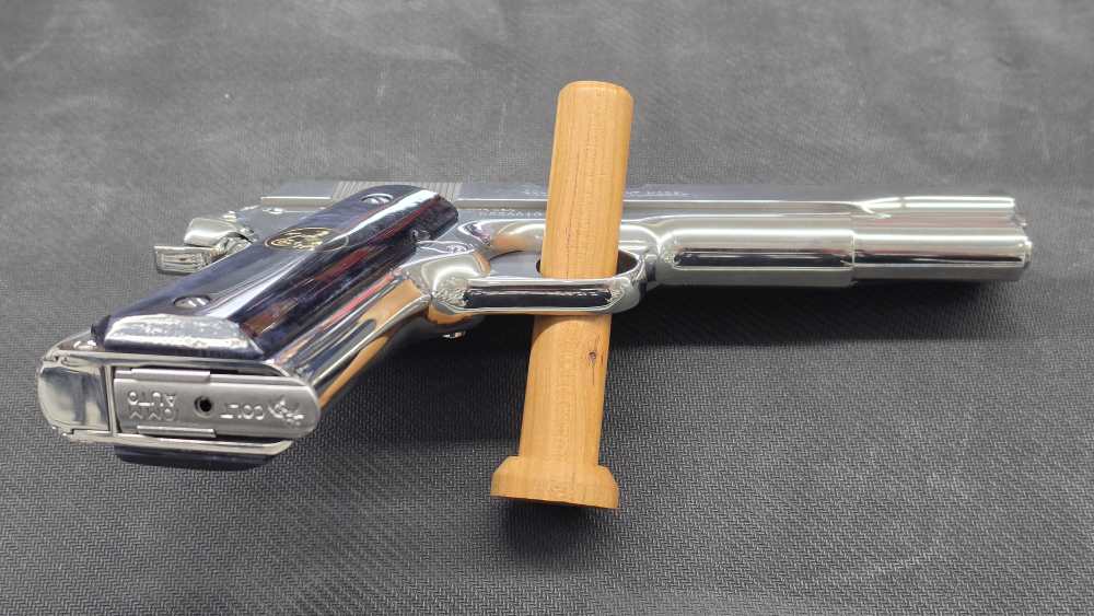 Colt Delta Elite MKIV 5" 10mm Bright Stainless Jeweled W/Case Unfired 2Mags-img-2