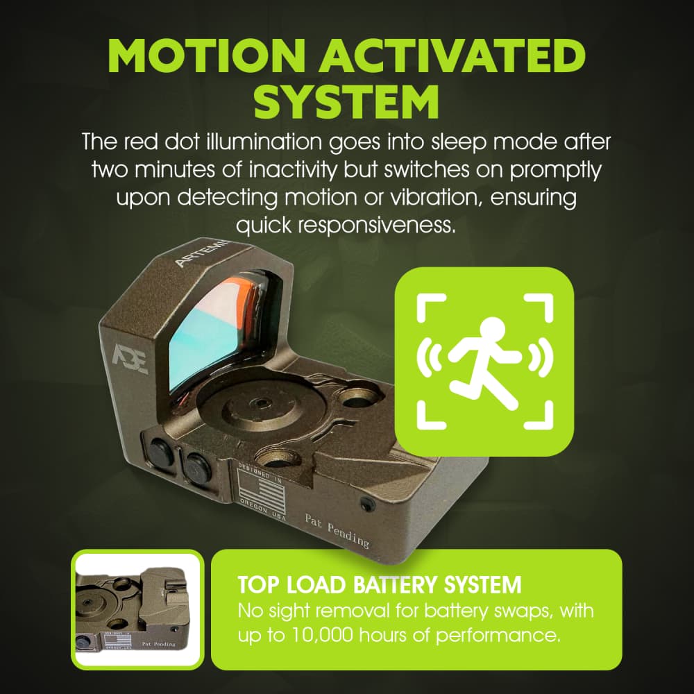 Ade RD3-022 FDE Red Dot+Optic Mount Plate for Non Optic Ready HK VP9 Pistol-img-6