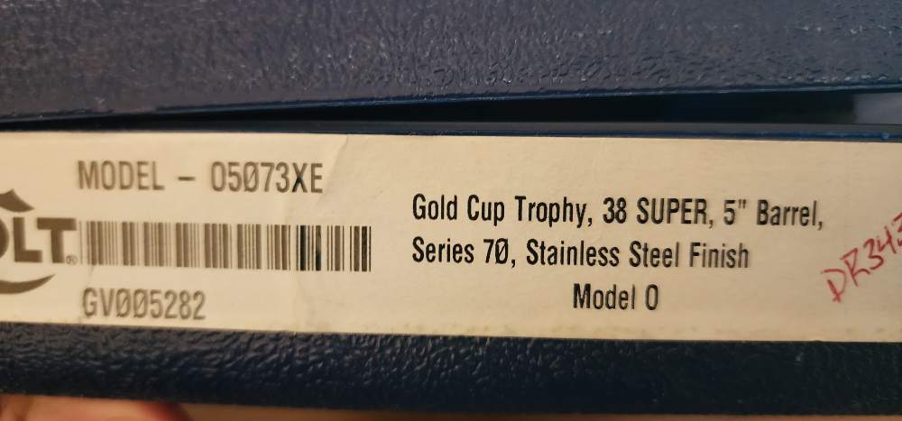COLT 1911 GOLD CUP TROPHY 38 SUPER  SERIES 70      05073XE-img-9