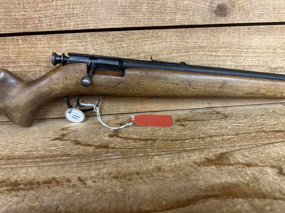 Stevens West Point model 121 22 Single shot bolt action rifle Hard 2 Find-img-2