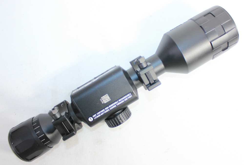 USED ATN THOR 4 SMART HD THERMAL SCOPE 384X288 2-8X W/ BOX, RINGS & PARTS-img-3
