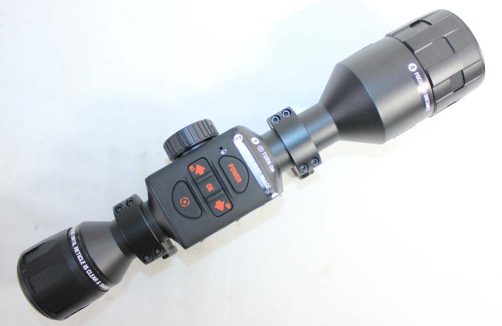USED ATN THOR 4 SMART HD THERMAL SCOPE 384X288 2-8X W/ BOX, RINGS & PARTS-img-2