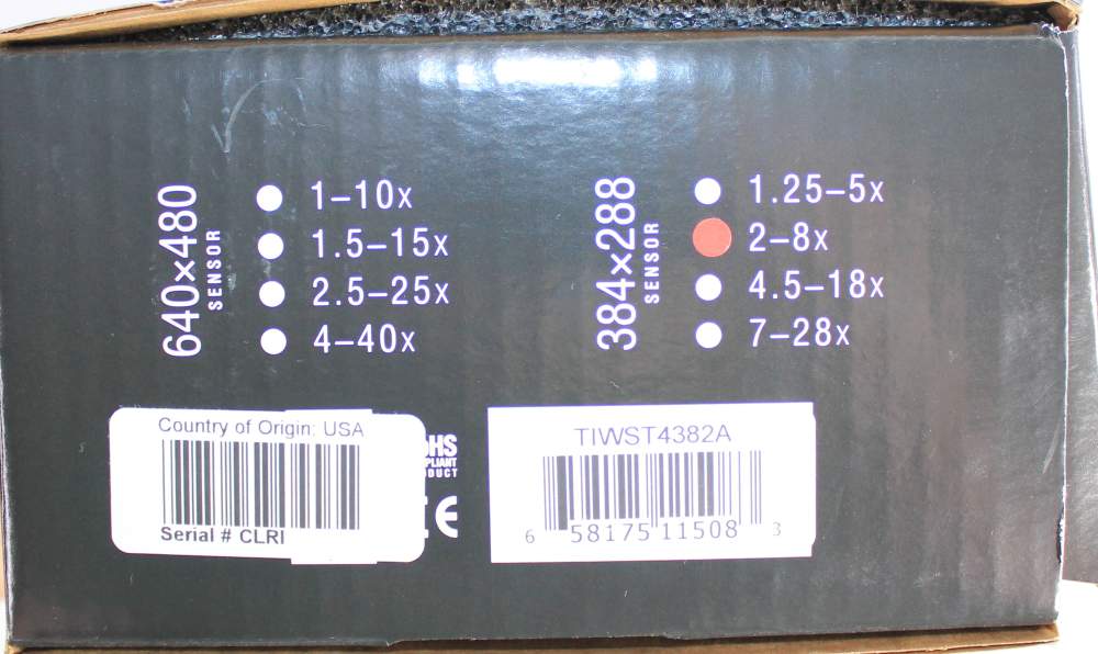 USED ATN THOR 4 SMART HD THERMAL SCOPE 384X288 2-8X W/ BOX, RINGS & PARTS-img-6