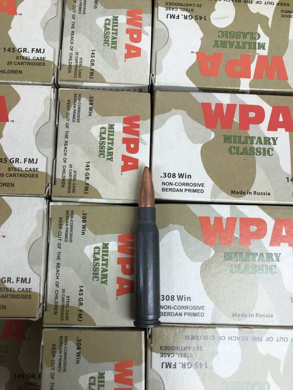Wolf Military classic .308WIN FMJ 145gr 20X 20rnd boxes for 400rnds-img-2