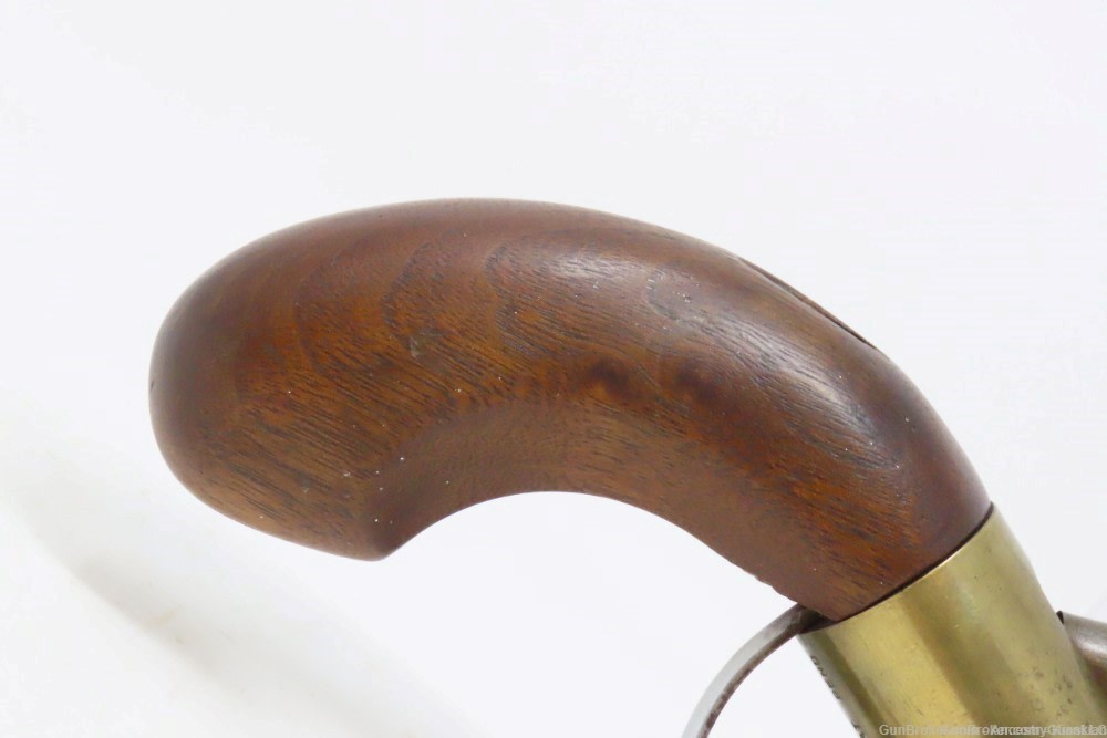 Antique CMC .36 Percussion Reproduction PEPPERBOX Revolving 4-Shot Pistol -img-13