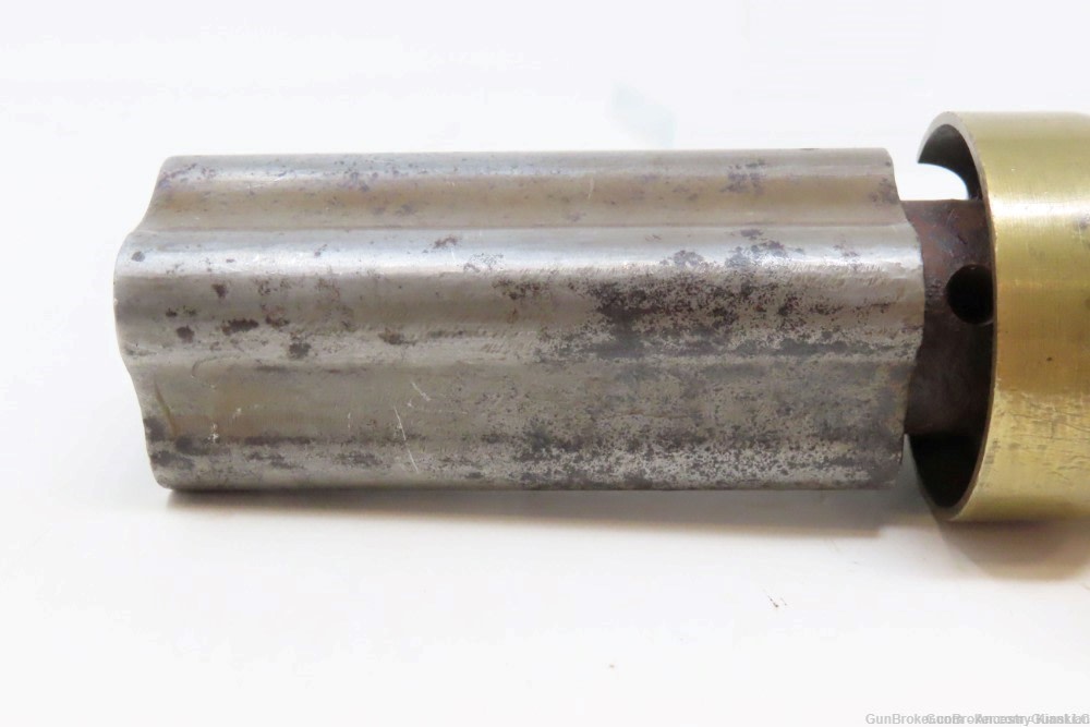 Antique CMC .36 Percussion Reproduction PEPPERBOX Revolving 4-Shot Pistol -img-1