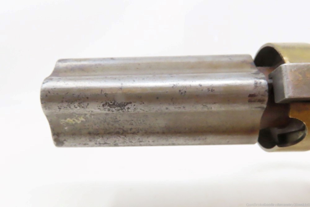 Antique CMC .36 Percussion Reproduction PEPPERBOX Revolving 4-Shot Pistol -img-3