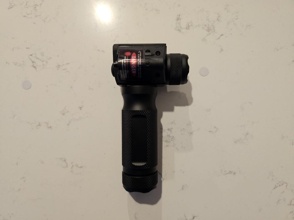 Tactical Vertical Foregrip Light/Laser (RED) W/Quick Mount    -img-0
