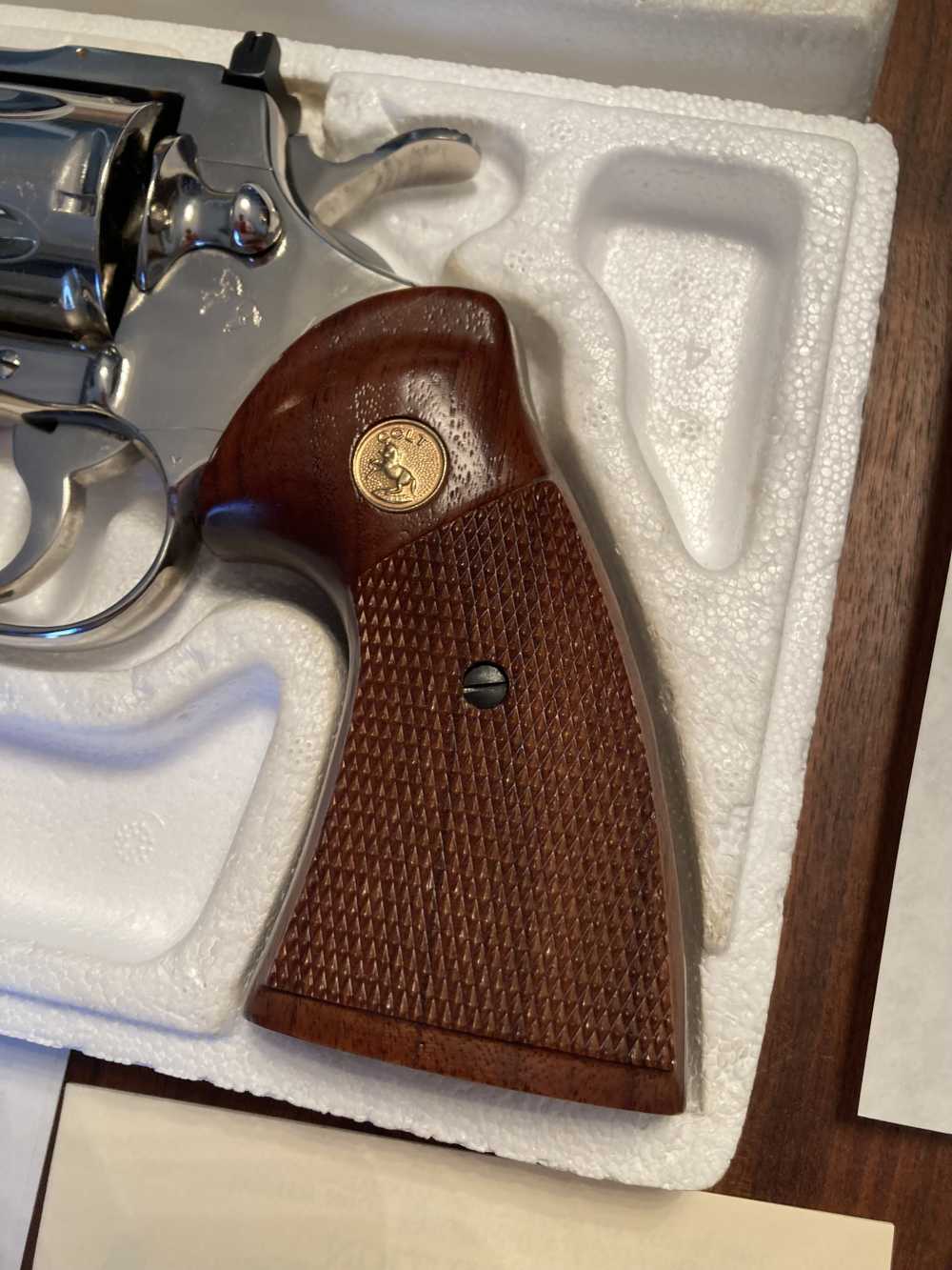 Colt Python .357 Mag 6” Nickel RARE 1st Gen. 1981 Colt Papers MINT NIB -img-3
