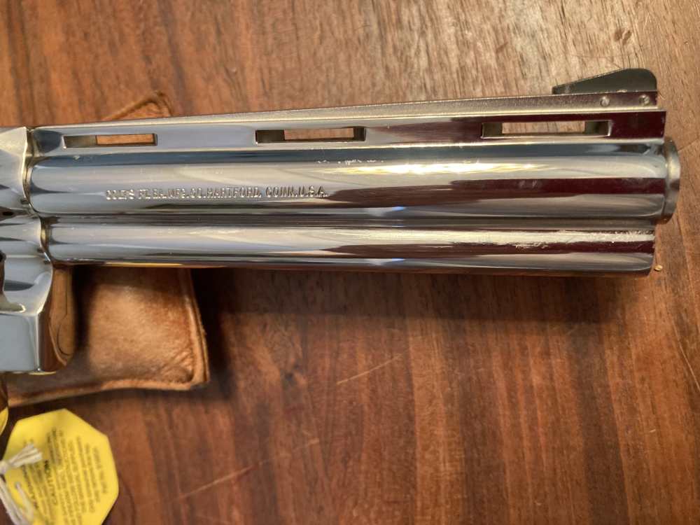 Colt Python .357 Mag 6” Nickel RARE 1st Gen. 1981 Colt Papers MINT NIB -img-18