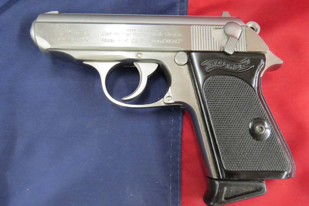 Walther PPK 380 ACP 9mm Kurz 3.3" Stainless Interarms - Good Condition-img-10