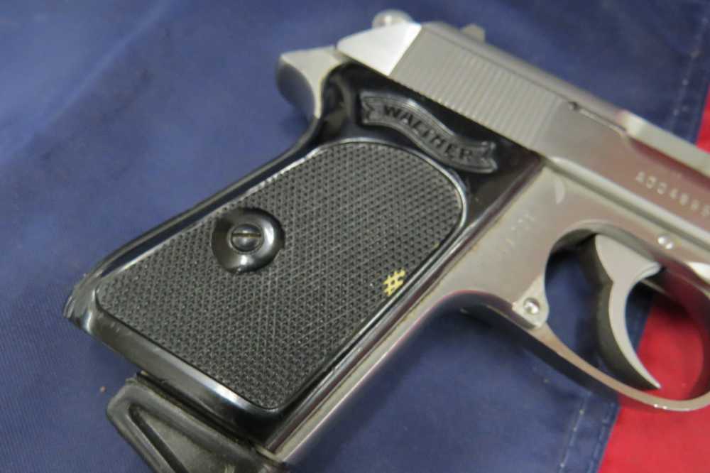 Walther PPK 380 ACP 9mm Kurz 3.3" Stainless Interarms - Good Condition-img-7