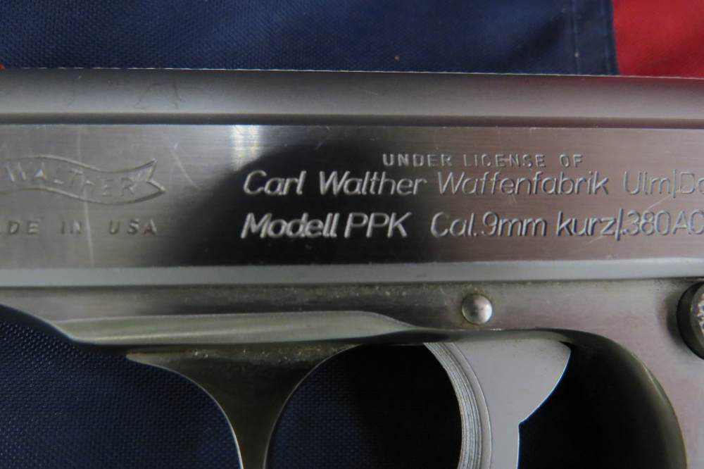Walther PPK 380 ACP 9mm Kurz 3.3" Stainless Interarms - Good Condition-img-13