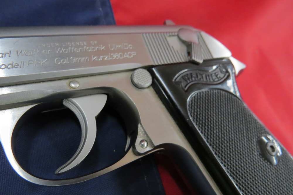 Walther PPK 380 ACP 9mm Kurz 3.3" Stainless Interarms - Good Condition-img-12