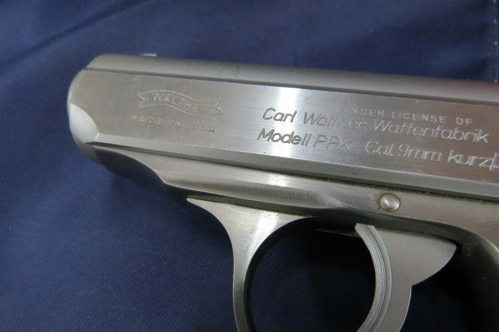 Walther PPK 380 ACP 9mm Kurz 3.3" Stainless Interarms - Good Condition-img-11