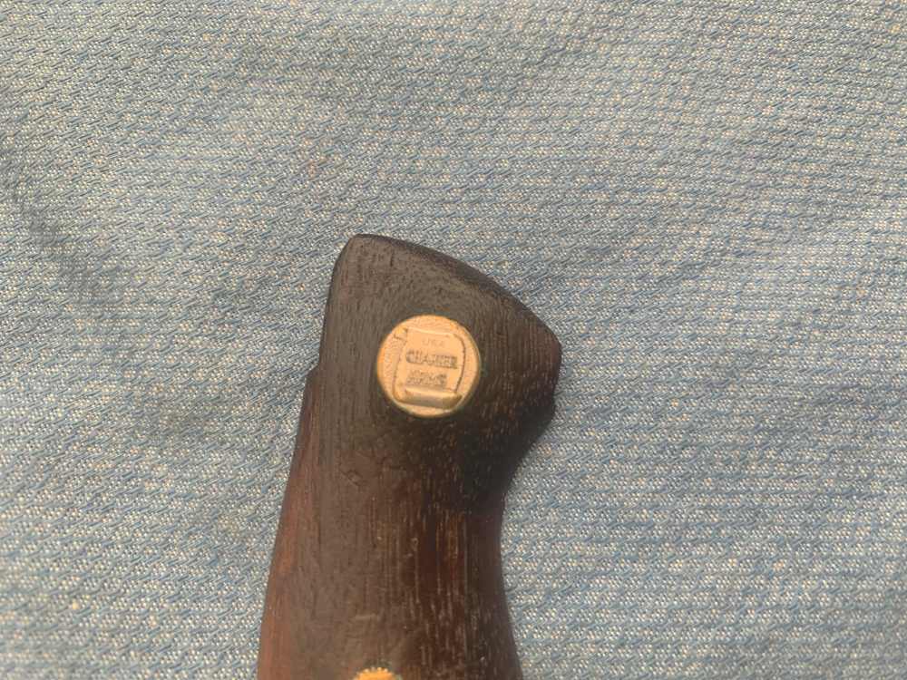 Charter Arms factory round butt Revolver grips, w/grip screw, used-img-2