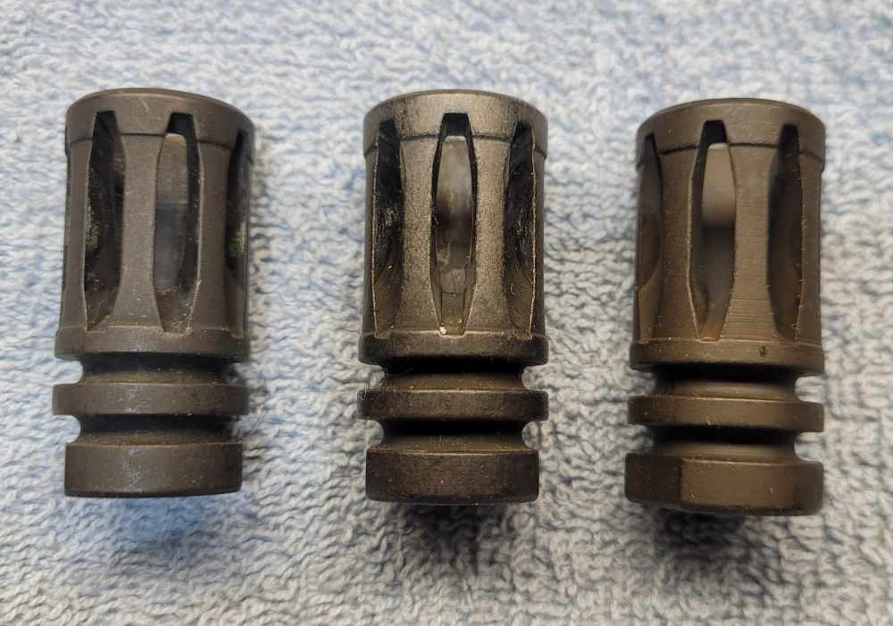 Lot of 3 AR-15 birdcage flash hiders-img-0