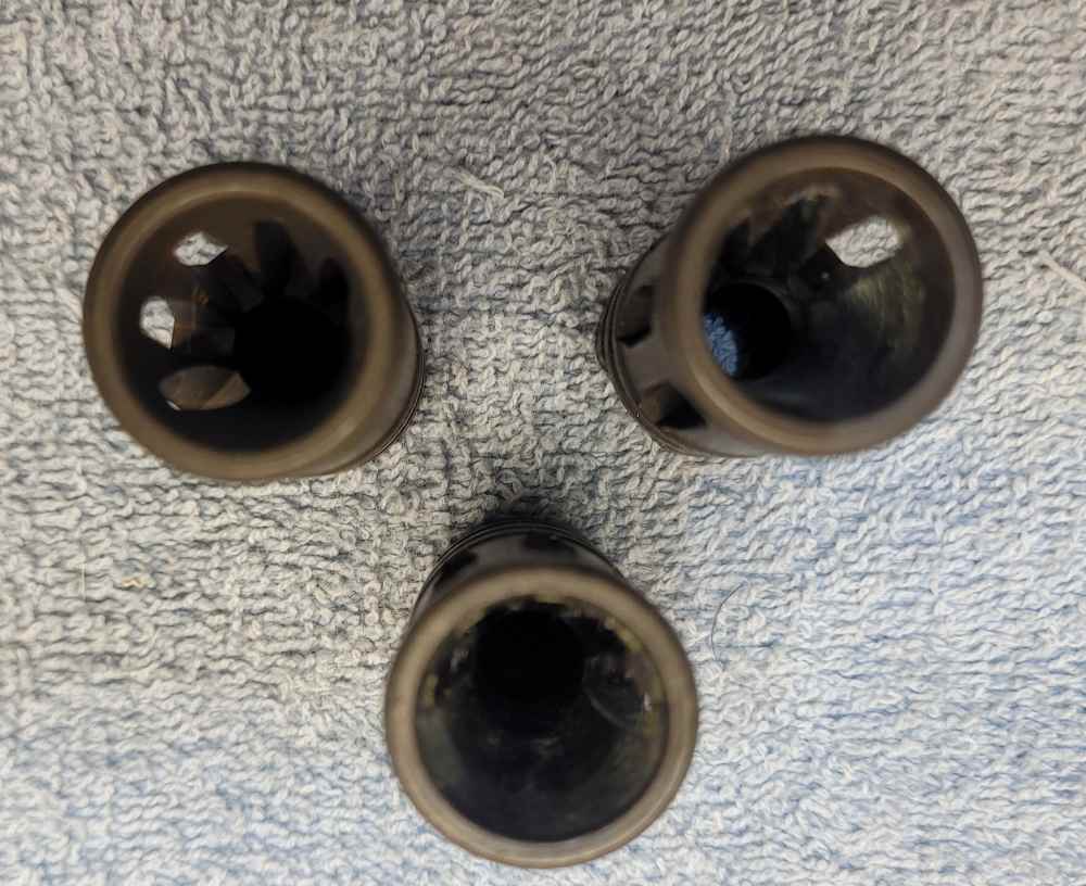 Lot of 3 AR-15 birdcage flash hiders-img-1