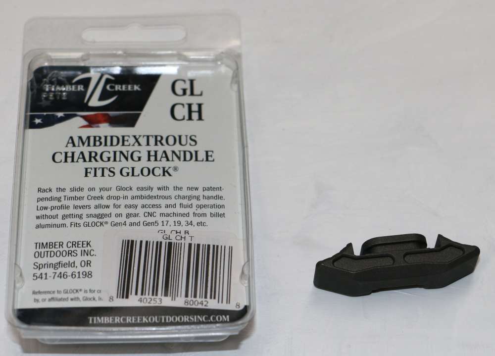 NEW! Timber Creek Glock 17, 19, 34 Gen4/Gen5 Charging Handle Tungsten-img-1