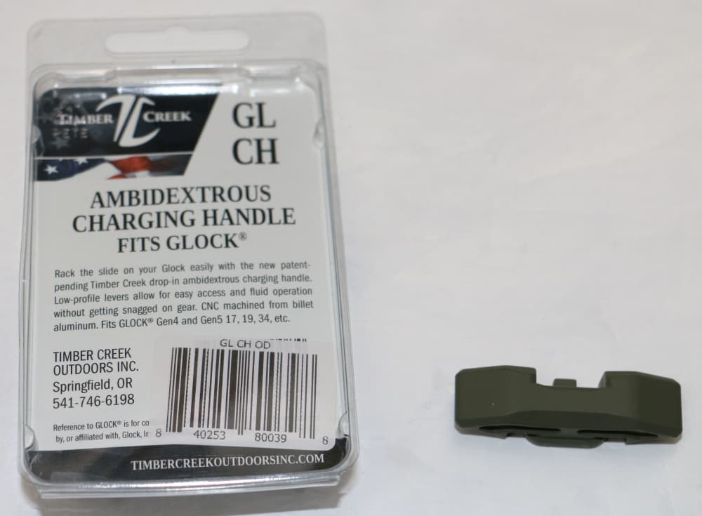 NEW! Timber Creek Glock 17, 19, 34 Gen4/Gen5 Charging Handle OD Green-img-1