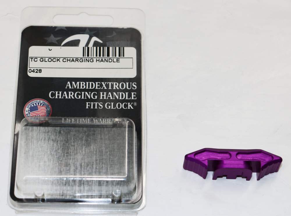 NEW! Timber Creek Glock 17, 19, 34 Gen4/Gen5 Charging Handle Purple-img-0