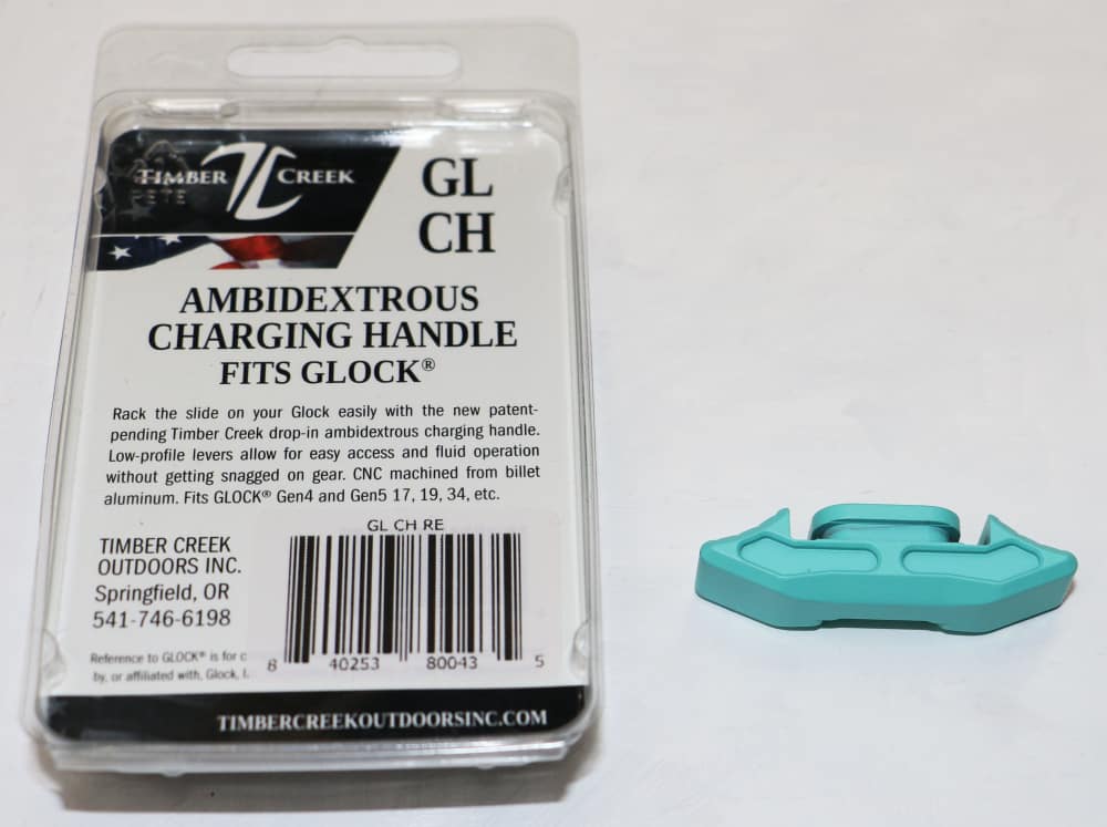 NEW! Timber Creek Glock 17, 19, 34 Gen4/Gen5 Charging Handle Robins Egg-img-1