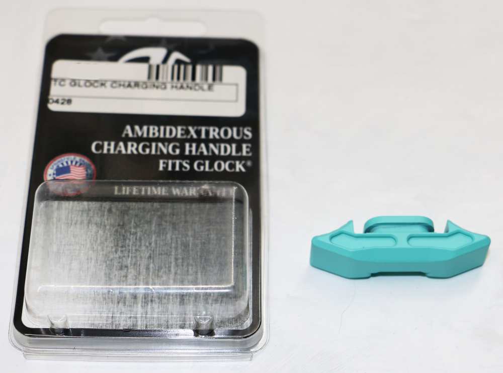 NEW! Timber Creek Glock 17, 19, 34 Gen4/Gen5 Charging Handle Robins Egg-img-0