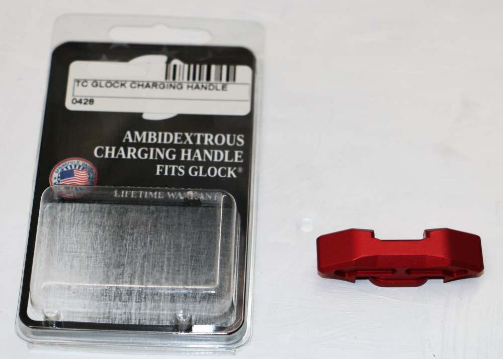 NEW! Timber Creek Glock 17, 19, 34 Gen4/Gen5 Charging Handle Red-img-0
