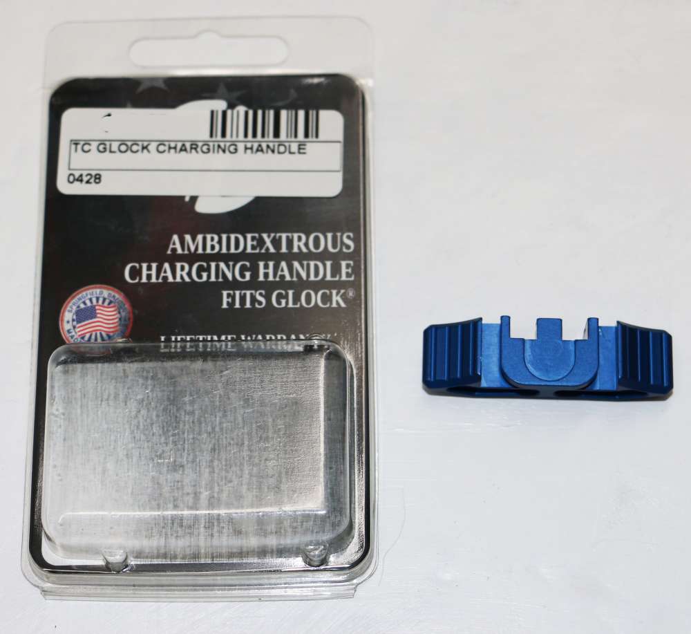 NEW! Timber Creek Glock 17, 19, 34 Gen4/Gen5 Charging Handle Blue-img-0