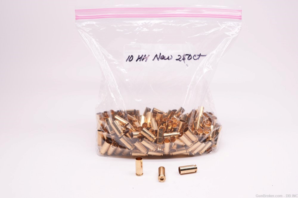 New Armscor 10mm Auto brass containing 250 pieces per -img-0