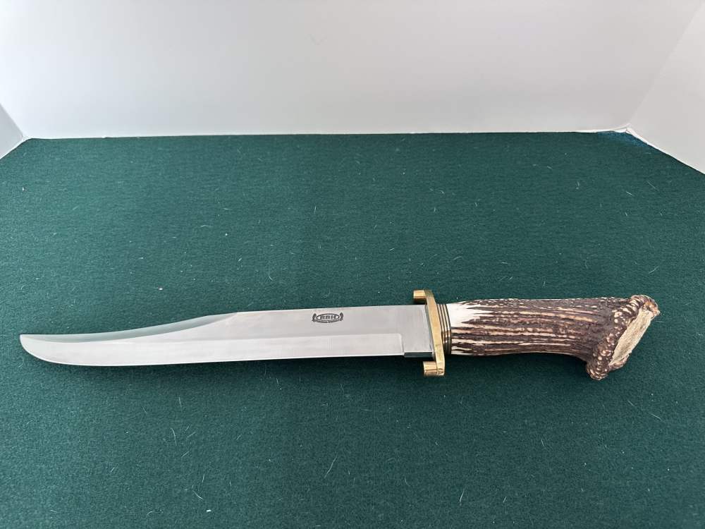 RBH custom knives 13in blade Bowie knife Elk horn handle-img-1