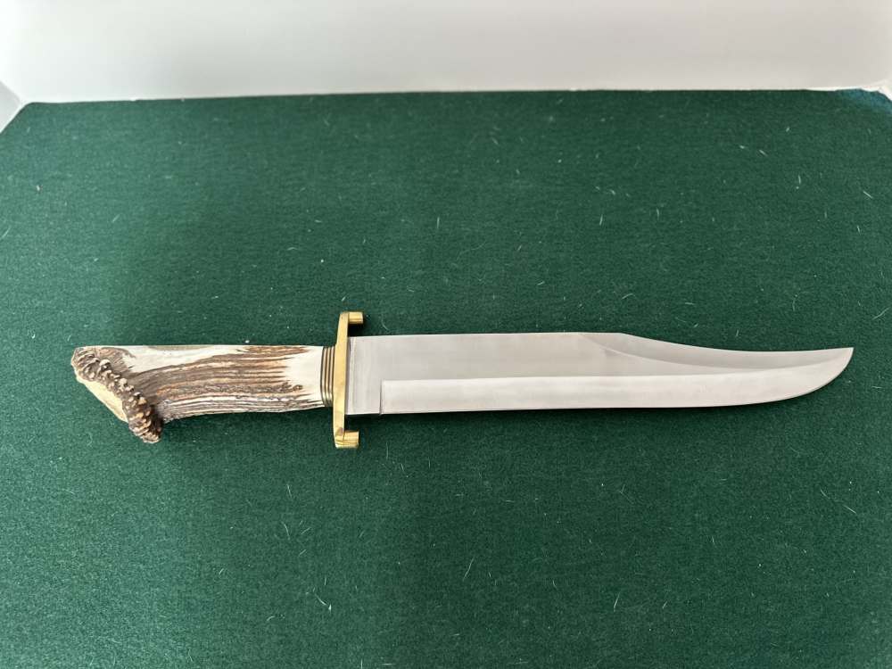 RBH custom knives 13in blade Bowie knife Elk horn handle-img-0