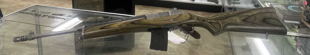 USED RUGER MINI 14 223 REMINGTON 556 NATO 16" WOOD STAINLESS STEEL BLACK -img-4