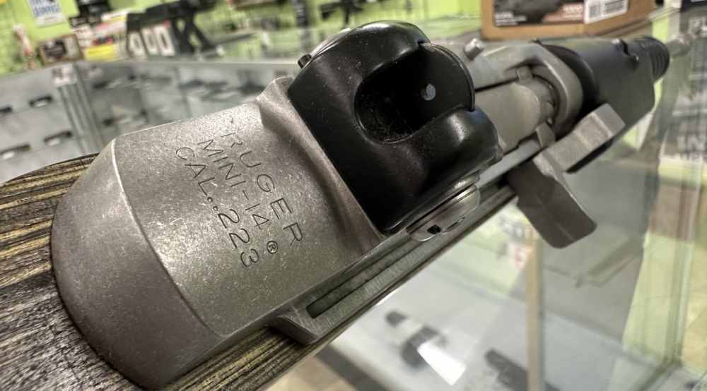 USED RUGER MINI 14 223 REMINGTON 556 NATO 16" WOOD STAINLESS STEEL BLACK -img-24