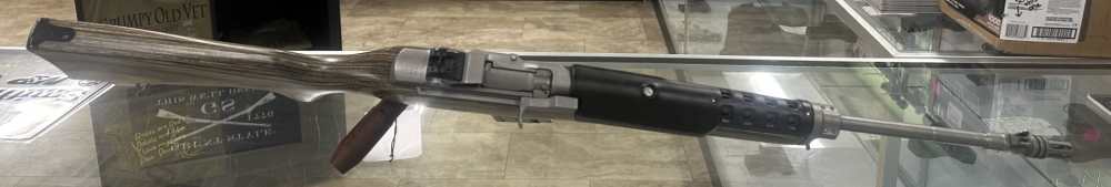 USED RUGER MINI 14 223 REMINGTON 556 NATO 16" WOOD STAINLESS STEEL BLACK -img-2