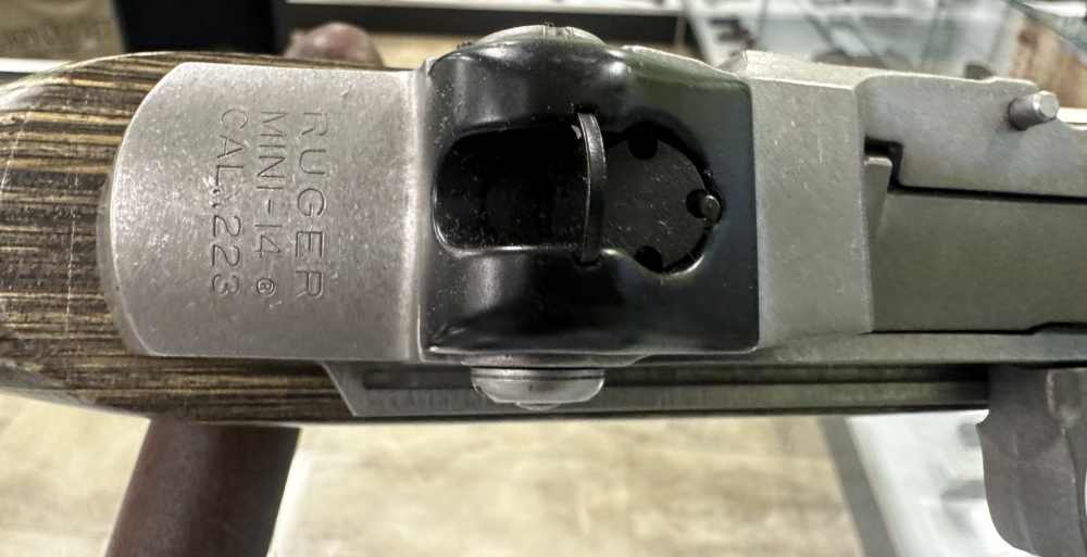 USED RUGER MINI 14 223 REMINGTON 556 NATO 16" WOOD STAINLESS STEEL BLACK -img-23