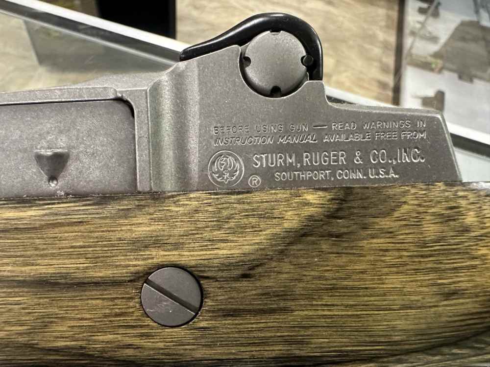 USED RUGER MINI 14 223 REMINGTON 556 NATO 16" WOOD STAINLESS STEEL BLACK -img-5