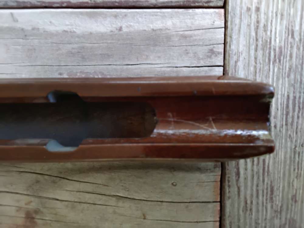 Remington 1100 Forearm Stock, 20ga 0.90" has repairable crack, 11 5/8" -img-9